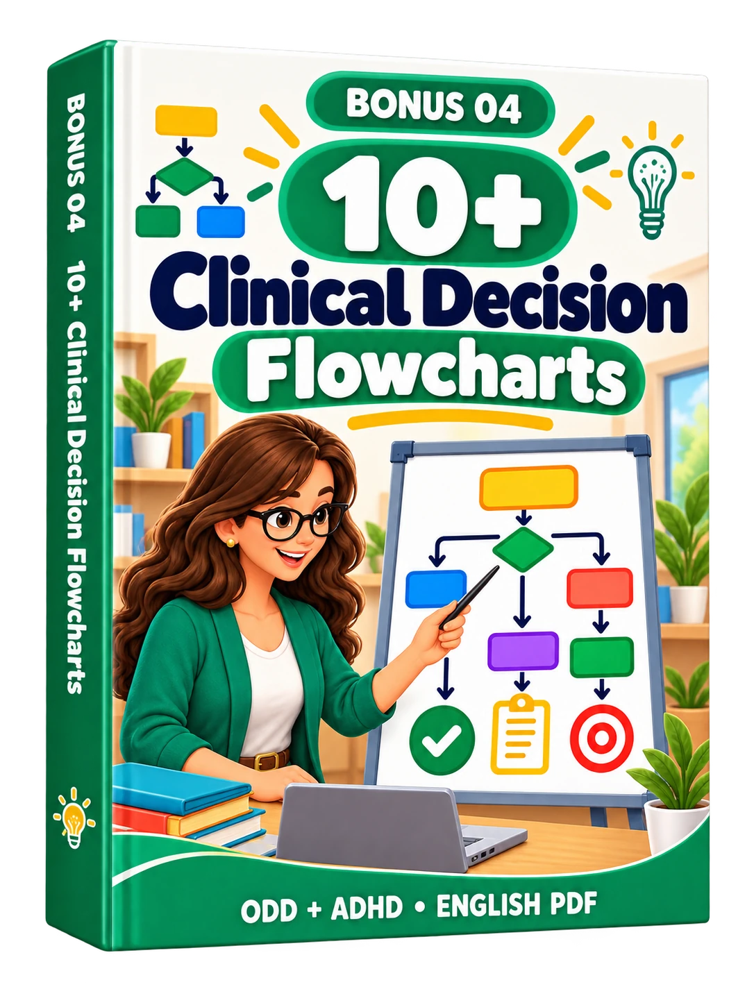 Bonus 4 product mockup: 10+ Clinical Decision Flowcharts